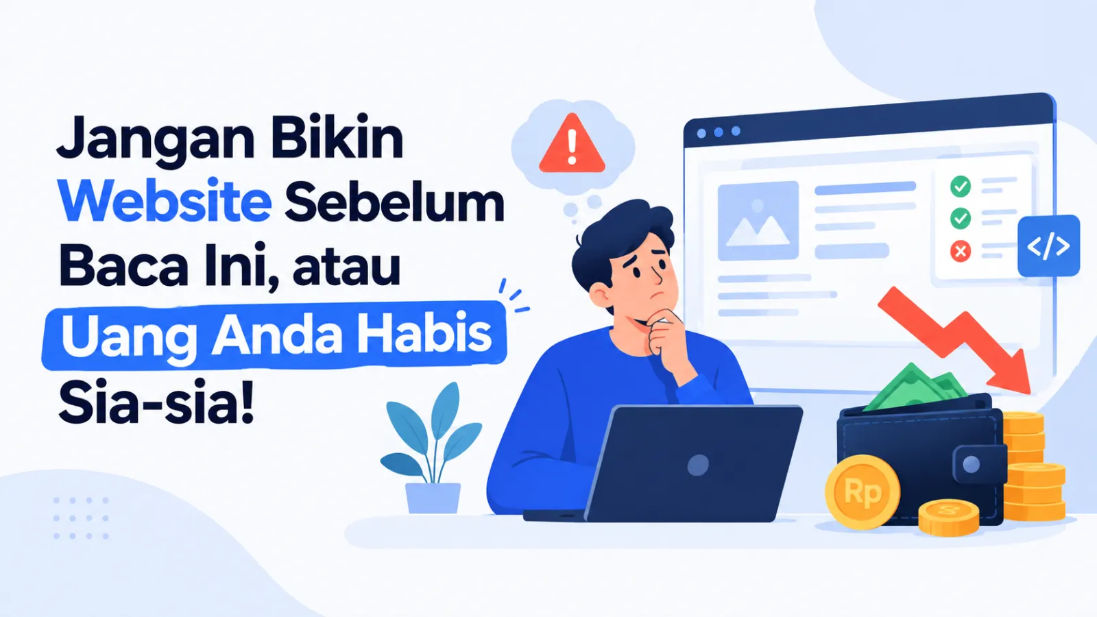 Jangan Bikin Website Sebelum Baca Ini, atau Uang Anda Habis Sia-sia!